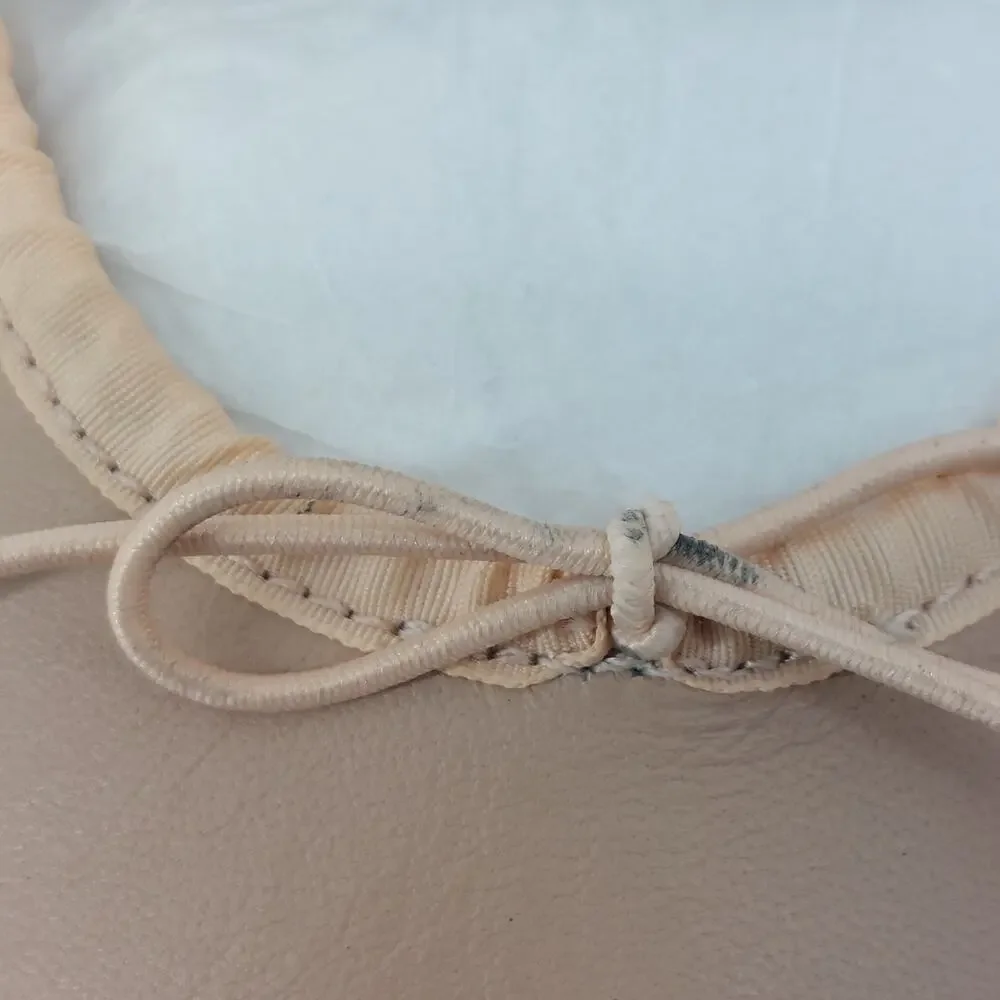 bcg Dance Ballet Slippers Pink Dance Leather 3D Youth Bow